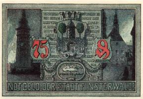 Német Birodalom/Weimari Köztársaság/ Finsterwalde 1921. 25Pf + 50Pf + 75Pf 3klf db, teljes sor T:I