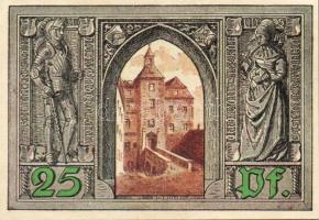 Német Birodalom/Weimari Köztársaság/ Finsterwalde 1921. 25Pf + 50Pf + 75Pf 3klf db, teljes sor T:I