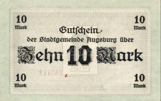 Német Birodalom/Császárság/Augsburg 1918. 10M hivatalos érvénytelenítéssel T:I