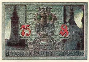 Német Birodalom/Weimari Köztársaság/ Finsterwalde 1921. 25Pf + 50Pf + 75Pf 3klf db, teljes sor T:I