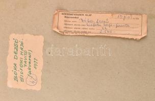 Bóka Dezső (1935-): Siófoki hajó-javító. Akvarell, papír, jelzett és datált (Bóka D. 977), üvegezett...