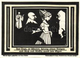 Német Birodalom/Weimari Köztársaság/ Auerbach 1921. 50Pf(3x) + 75Pf(3x) 6klf db, teljes sor T:I