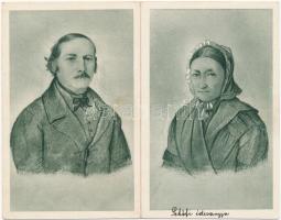 8 db régi a Petőfi Centenárium (1823-1923) emlékére kiadott képeslap. Rigler József Ede kiadása / 8 ...