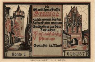 Német Birodalom/Weimari Köztársaság/ Gransee D.N. 25Pf + 50Pf + 75Pf + 1,25M + 1,75M 5klf db, teljes...