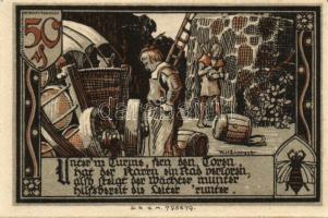 Német Birodalom/Weimari Köztársaság/ Gransee D.N. 25Pf + 50Pf + 75Pf + 1,25M + 1,75M 5klf db, teljes...