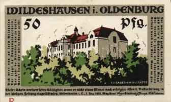 Német Birodalom/Weimari Köztársaság/ Wildeshausen 1921. 25Pf(2x) + 50Pf(2x) + 1M(2x) 6klf db, teljes...