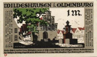 Német Birodalom/Weimari Köztársaság/ Wildeshausen 1921. 25Pf(2x) + 50Pf(2x) + 1M(2x) 6klf db, teljes...