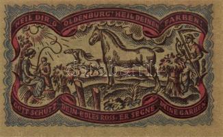 Német Birodalom/Weimari Köztársaság/ Oldenburg 1921. 50Pf(6x) 6klf db, teljes sor T:I