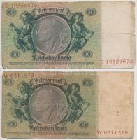 Német Harmadik Birodalom 1933. 50M (2x) T:III- kis szakadás és ly. 
German Third Reich 1933. 50 Mar...