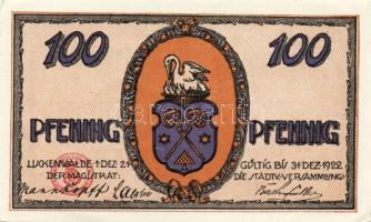 Német Birodalom/Weimari Köztársaság/ Luckenwalde 1921. 25Pf + 50Pf + 100Pf 3klf db, teljes sor T:I-