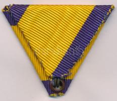 1815. "Vaskorona Rend Lovagkereszt" kitüntetésének eredeti mellszalagja újszerű állapotban...