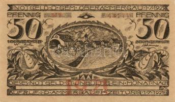 Német Birodalom/Weimari Köztársaság/ Oberammergau 1921. 25Pf + 50Pf + 75Pf 3klf db, teljes sor T:I