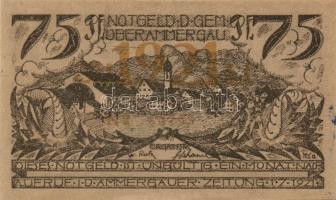 Német Birodalom/Weimari Köztársaság/ Oberammergau 1921. 25Pf + 50Pf + 75Pf 3klf db, teljes sor T:I