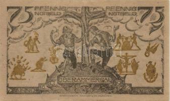 Német Birodalom/Weimari Köztársaság/ Oberammergau 1921. 25Pf + 50Pf + 75Pf 3klf db, teljes sor T:I