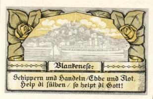 Német Birodalom/Weimari Köztársaság/ Blankenese 1921. 20Pf(2x) + 50Pf 3klf db, teljes sor T:I