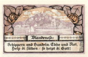 Német Birodalom/Weimari Köztársaság/ Blankenese 1921. 20Pf(2x) + 50Pf 3klf db, teljes sor T:I