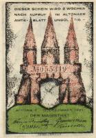 Német Birodalom/Weimari Köztársaság/ Altona 1921. 20Pf + 30Pf + 40Pf + 60Pf + 70Pf + 80Pf 6klf db, t...
