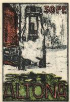 Német Birodalom/Weimari Köztársaság/ Altona 1921. 20Pf + 30Pf + 40Pf + 60Pf + 70Pf + 80Pf 6klf db, t...