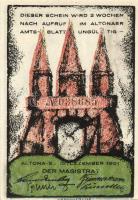 Német Birodalom/Weimari Köztársaság/ Altona 1921. 20Pf + 30Pf + 40Pf + 60Pf + 70Pf + 80Pf 6klf db, t...