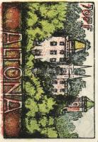 Német Birodalom/Weimari Köztársaság/ Altona 1921. 20Pf + 30Pf + 40Pf + 60Pf + 70Pf + 80Pf 6klf db, t...