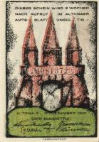 Német Birodalom/Weimari Köztársaság/ Altona 1921. 20Pf + 30Pf + 40Pf + 60Pf + 70Pf + 80Pf 6klf db, t...