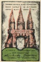 Német Birodalom/Weimari Köztársaság/ Altona 1921. 20Pf + 30Pf + 40Pf + 60Pf + 70Pf + 80Pf 6klf db, t...