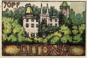 Német Birodalom/Weimari Köztársaság/ Altona 1921. 20Pf + 30Pf + 40Pf + 60Pf + 70Pf + 80Pf 6klf db, t...