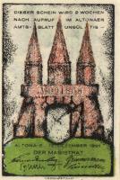 Német Birodalom/Weimari Köztársaság/ Altona 1921. 20Pf + 30Pf + 40Pf + 60Pf + 70Pf + 80Pf 6klf db, t...