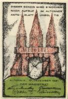 Német Birodalom/Weimari Köztársaság/ Altona 1921. 20Pf + 30Pf + 40Pf + 60Pf + 70Pf + 80Pf 6klf db, t...