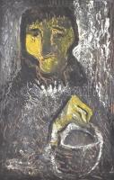 Jelzés nélkül: Portré Olaj, farost, 70×50 cm