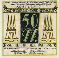 Német Birodalom/Weimari Köztársaság/ Altona 1921. 25Pf(2x) + 50Pf(2x) + 75Pf(2x) 6klf db, teljes sor...