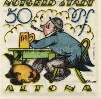 Német Birodalom/Weimari Köztársaság/ Altona 1921. 25Pf(2x) + 50Pf(2x) + 75Pf(2x) 6klf db, teljes sor...