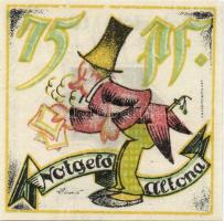 Német Birodalom/Weimari Köztársaság/ Altona 1921. 25Pf(2x) + 50Pf(2x) + 75Pf(2x) 6klf db, teljes sor...