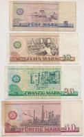 NDK 1975. 5M + 1971. 10M + 1975. 20M + 1971. 50M T:III 
GDR 1975. 5 Mark + 1971. 10 Mark + 1975. 20...