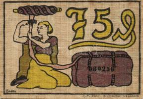 Német Birodalom/Weimari Köztársaság/ Blumenthal 1921. 25Pf + 50Pf + 75Pf 3klf db, teljes sor T:I-