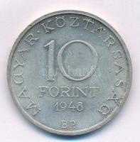 1948. 10Ft Ag "Széchenyi" T:2 patina Adamo EM2