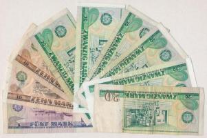 NDK 1975. 5M + 1971. 10M (2x) + 1975. 20M (6x) T:III egyiken firka 
GDR 1975. 5 Mark + 1971. 10 Mar...