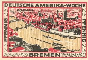 Német Birodalom/Weimari Köztársaság/ Bremen 1923. 25Pf(2x) + 50Pf(2x) + 75Pf(2x) + 100Pf(2x) 8klf db...