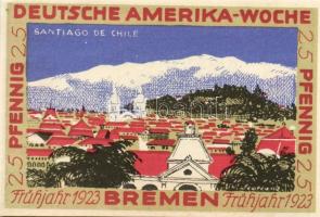 Német Birodalom/Weimari Köztársaság/ Bremen 1923. 25Pf(2x) + 50Pf(2x) + 75Pf(2x) + 100Pf(2x) 8klf db...