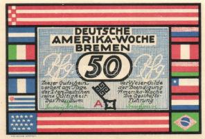 Német Birodalom/Weimari Köztársaság/ Bremen 1923. 25Pf(2x) + 50Pf(2x) + 75Pf(2x) + 100Pf(2x) 8klf db...