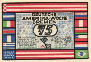 Német Birodalom/Weimari Köztársaság/ Bremen 1923. 25Pf(2x) + 50Pf(2x) + 75Pf(2x) + 100Pf(2x) 8klf db...