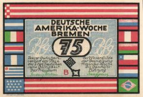 Német Birodalom/Weimari Köztársaság/ Bremen 1923. 25Pf(2x) + 50Pf(2x) + 75Pf(2x) + 100Pf(2x) 8klf db...