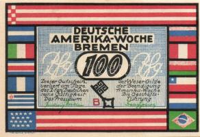 Német Birodalom/Weimari Köztársaság/ Bremen 1923. 25Pf(2x) + 50Pf(2x) + 75Pf(2x) + 100Pf(2x) 8klf db...