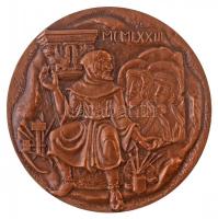 Franciaország 1972. "DEPARTEMENT DE LA VIENNE" kétoldalas, vert Br emlékérem, eredeti &quo...