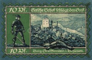 Német Birodalom/Weimari Köztársaság/ Greiffenberg 1920. 10Pf + 25Pf + 50Pf 3klf db, teljes sor T:I