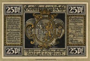 Német Birodalom/Weimari Köztársaság/ Greiffenberg 1920. 10Pf + 25Pf + 50Pf 3klf db, teljes sor T:I