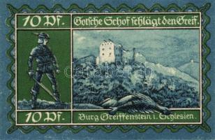 Német Birodalom/Weimari Köztársaság/ Greiffenberg 1920. 10Pf + 25Pf + 50Pf 3klf db, teljes sor T:I