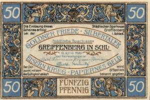 Német Birodalom/Weimari Köztársaság/ Greiffenberg 1920. 10Pf + 25Pf + 50Pf 3klf db, teljes sor T:I