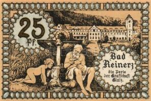 Német Birodalom/Weimari Köztársaság/ Reinerz 1921. 10Pf + 25Pf(6x) + 50Pf(6x) 13klf db, teljes sor T...