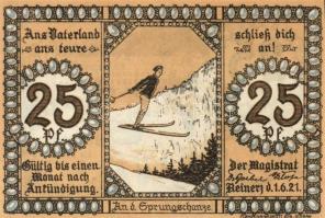 Német Birodalom/Weimari Köztársaság/ Reinerz 1921. 10Pf + 25Pf(6x) + 50Pf(6x) 13klf db, teljes sor T...